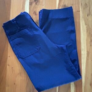 Avec Les Filles size 4 High waisted straight leg cropped pants Navy Blue
